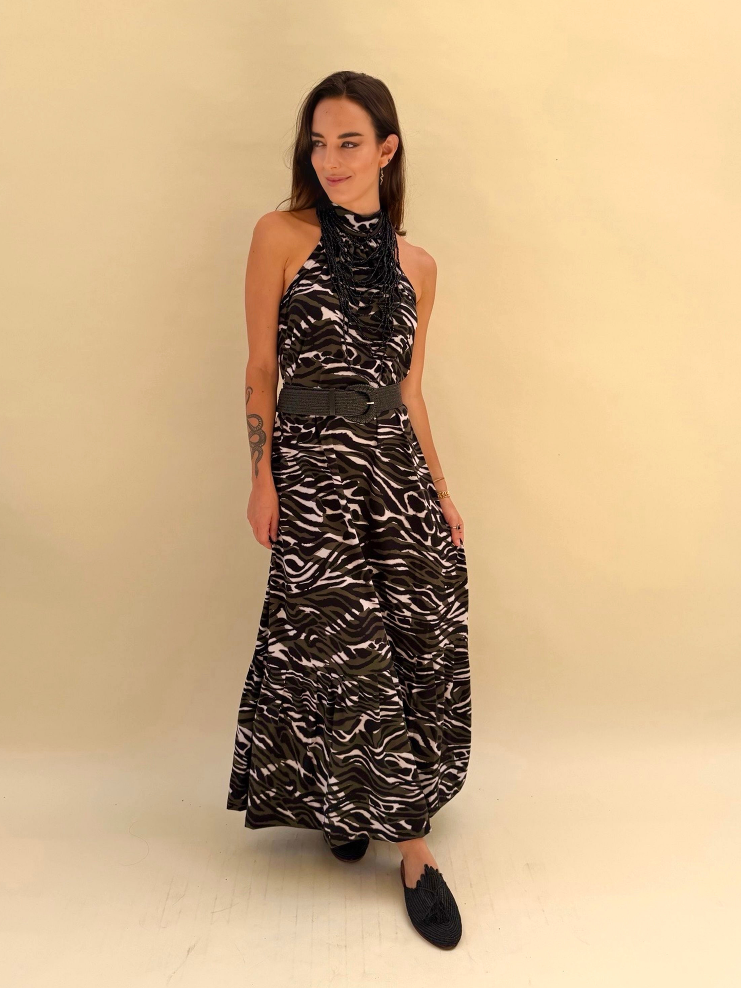 Vestido Fernanda - Print Verde