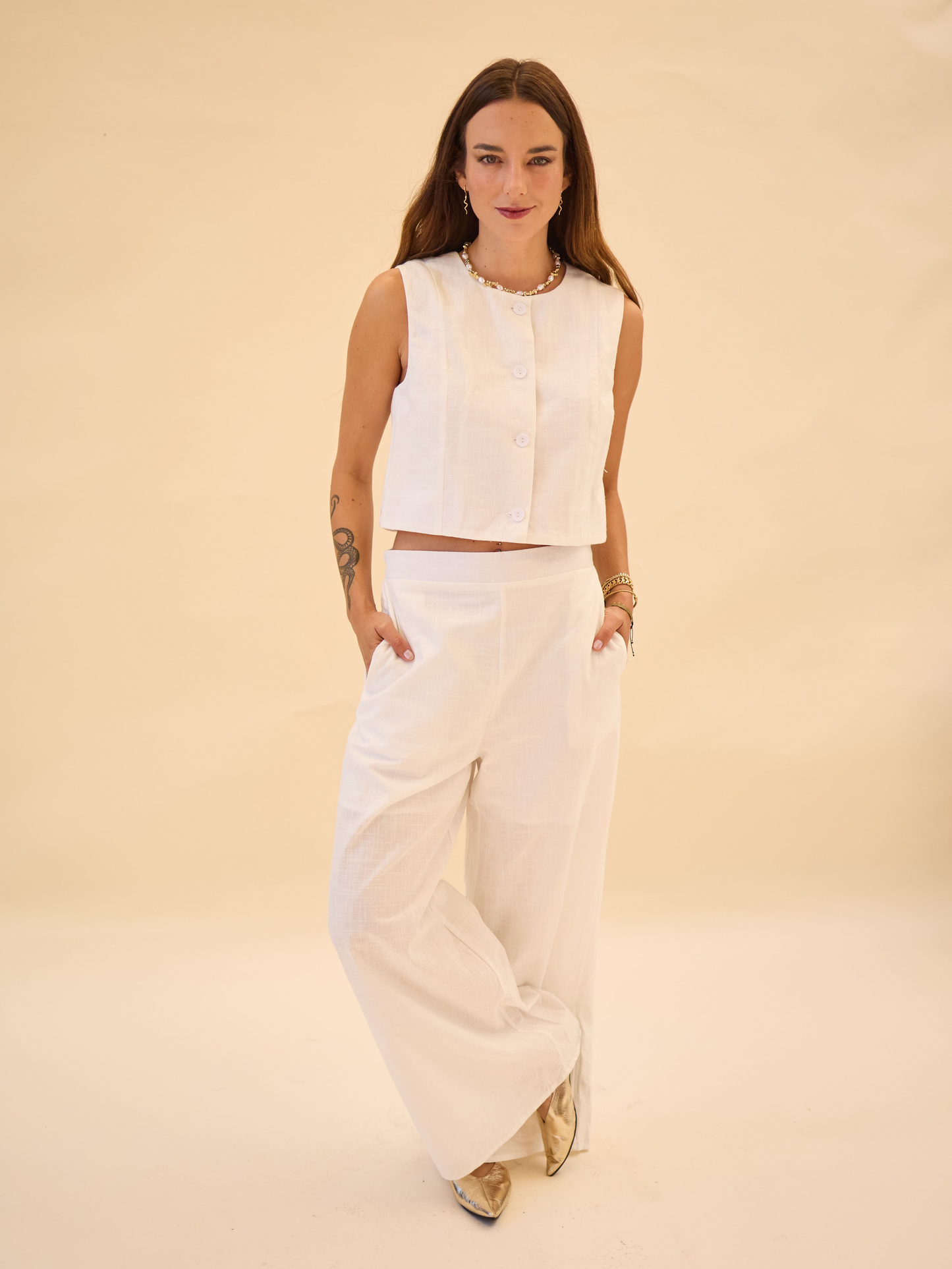 Pantalón Lara - Blanco