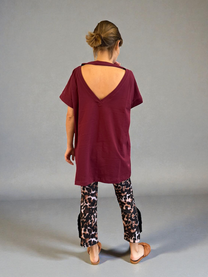 Polera Ximena - Burdeo