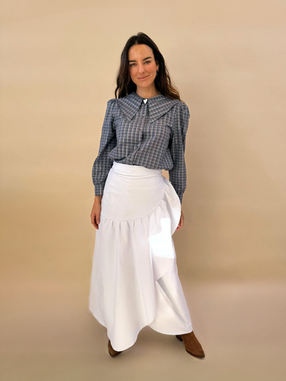 Blusa Clarita - Cuadrille Azul