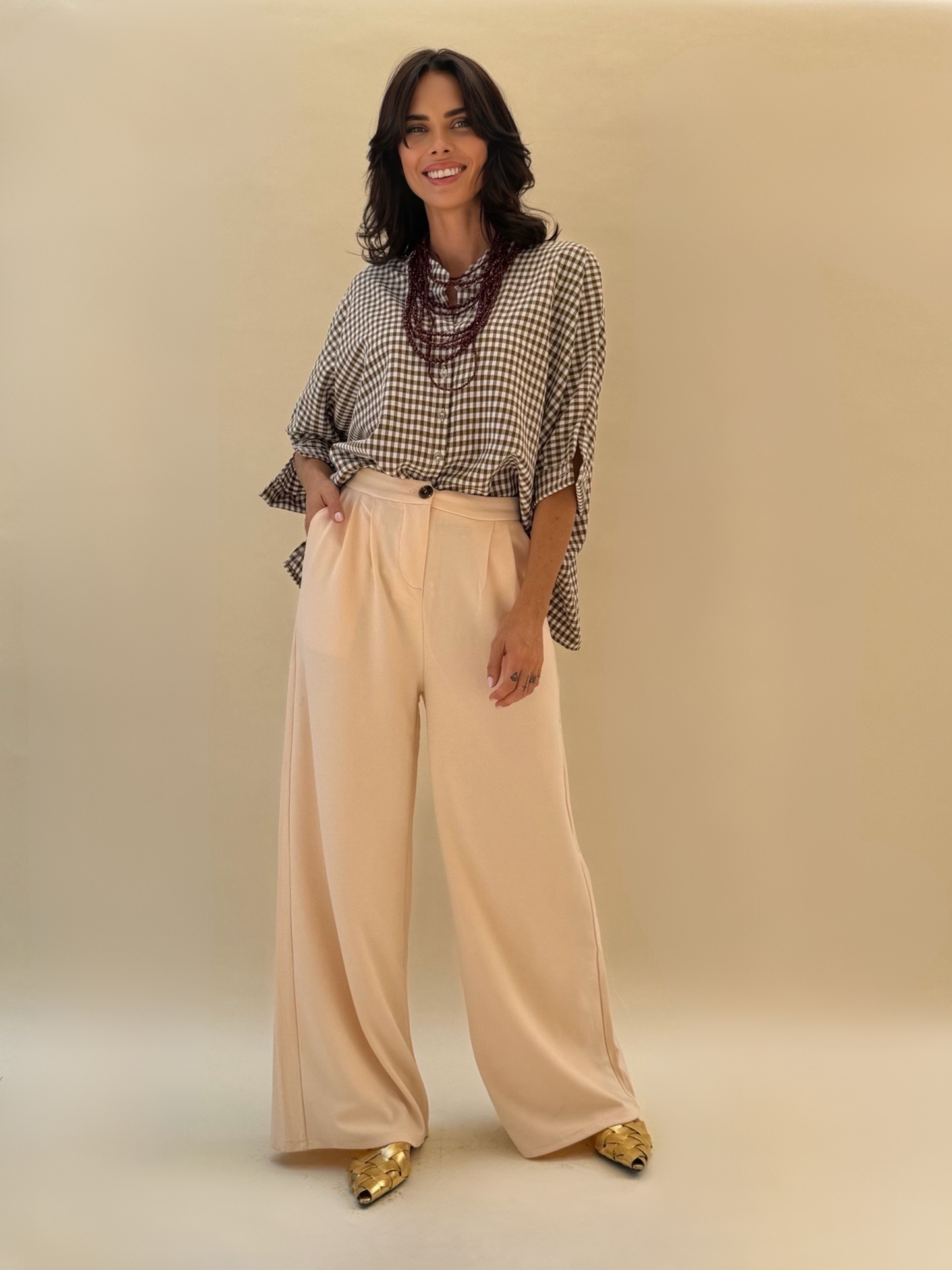 Pantalón Leonor - Beige