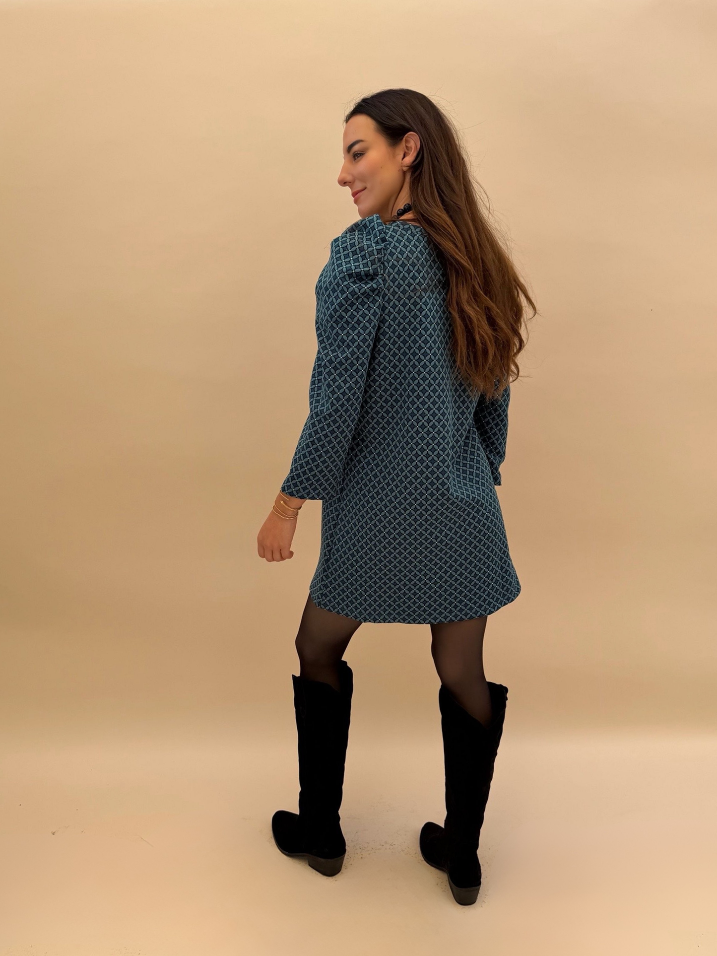 Vestido Anastasia - Pie de Poule