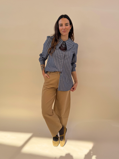 Blusa Clarita - Cuadrille Azul
