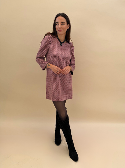 Vestido Anastasia - Print Rosado