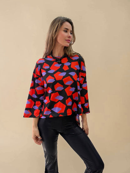 Polera Claudia - Geométrica