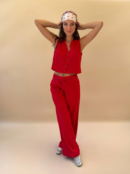 Pantalón Amanda - Rojo