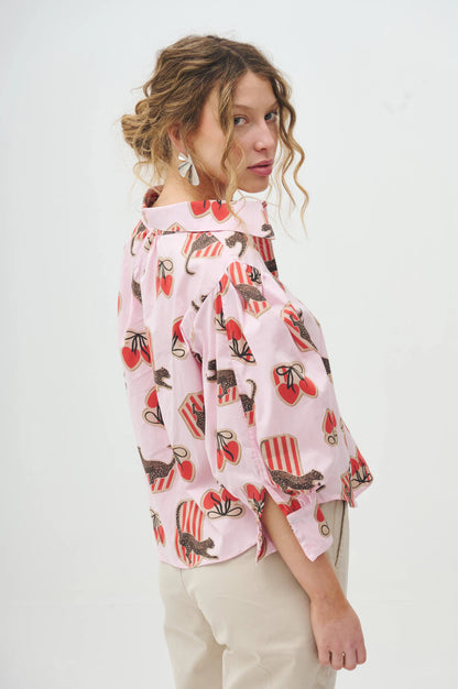 Blusa Cherry - Rosa