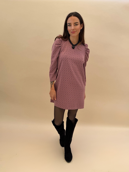 Vestido Anastasia - Print Rosado