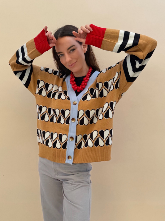 Chaleco Heart - Camel