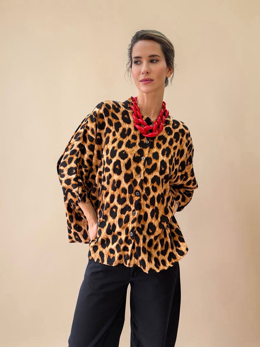 Blusa Paz - Leopardo