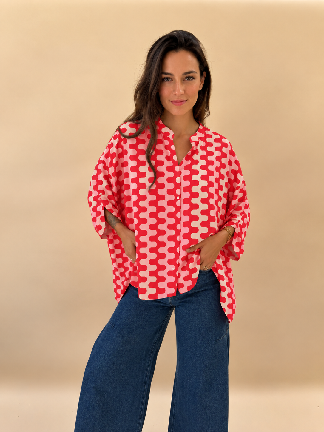 Blusa Onda - Rosada
