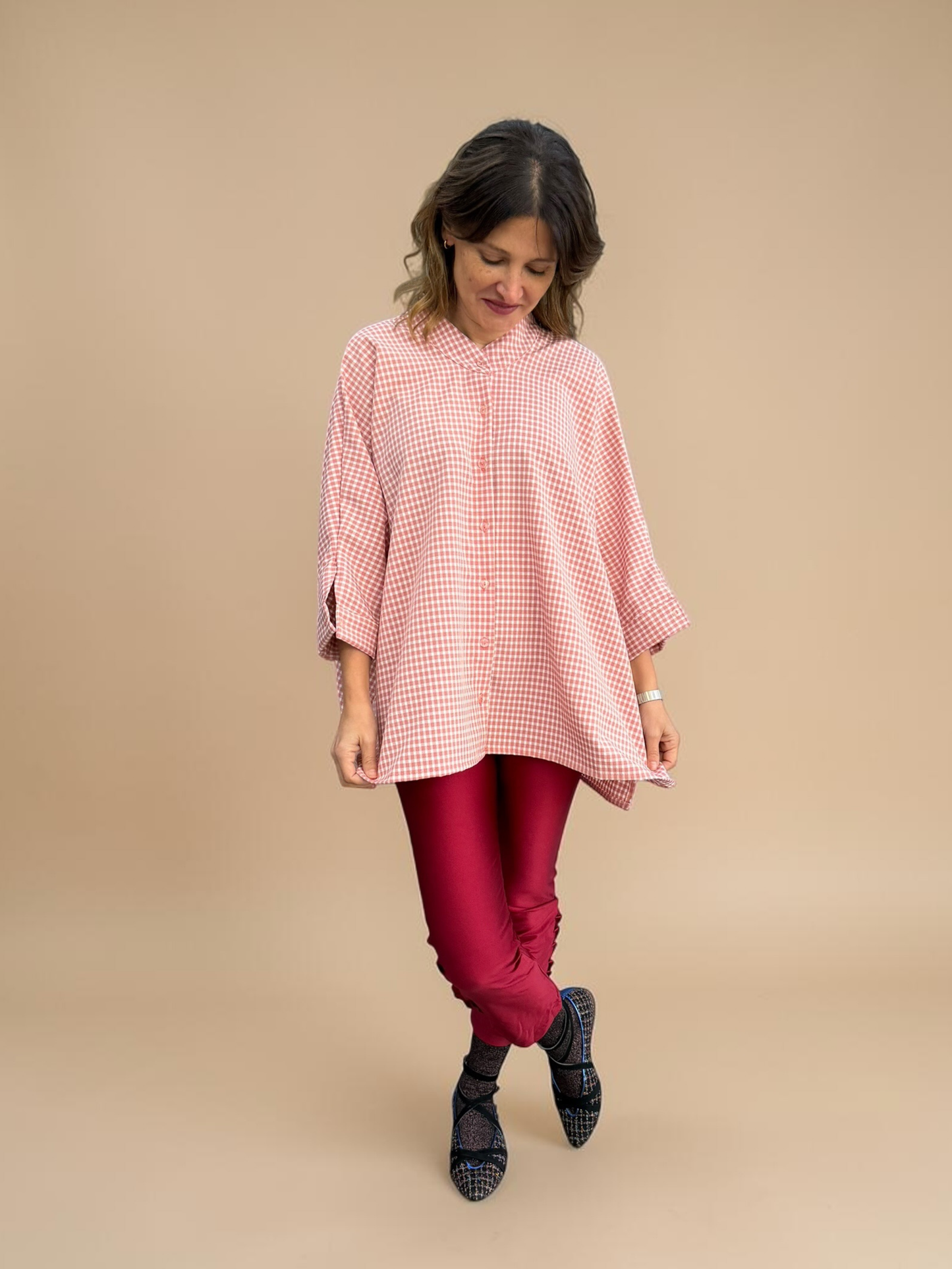 Blusa Paz - Vichy Rosa