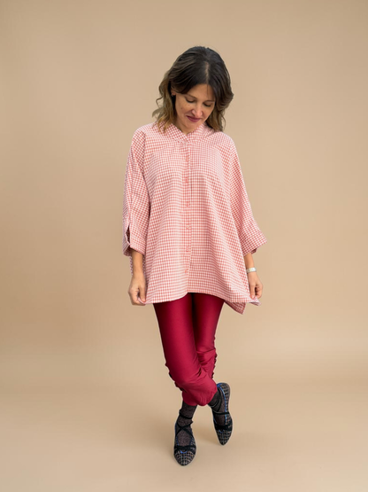 Blusa Paz - Vichy Rosa