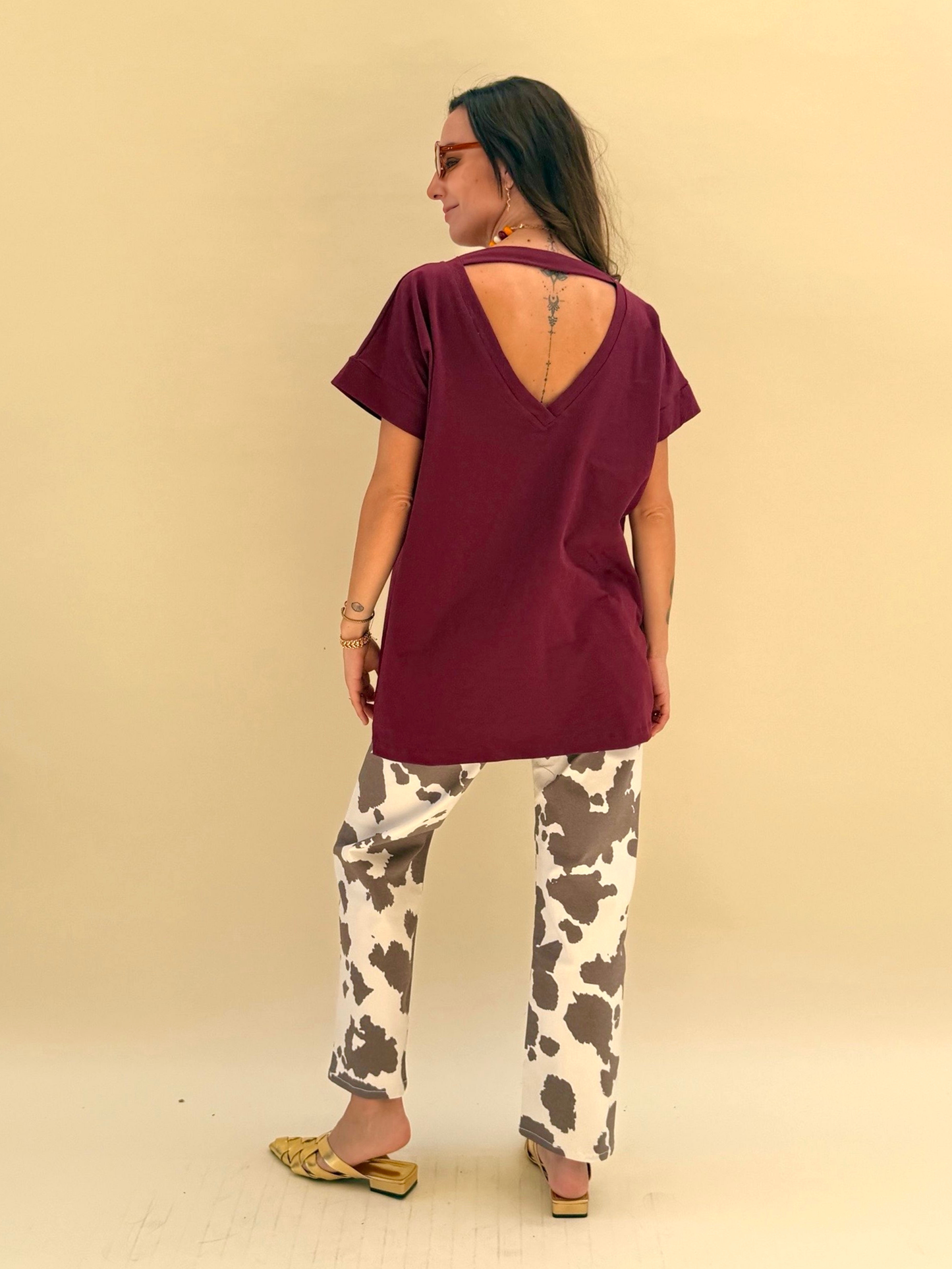 Polera Ximena - Burdeo