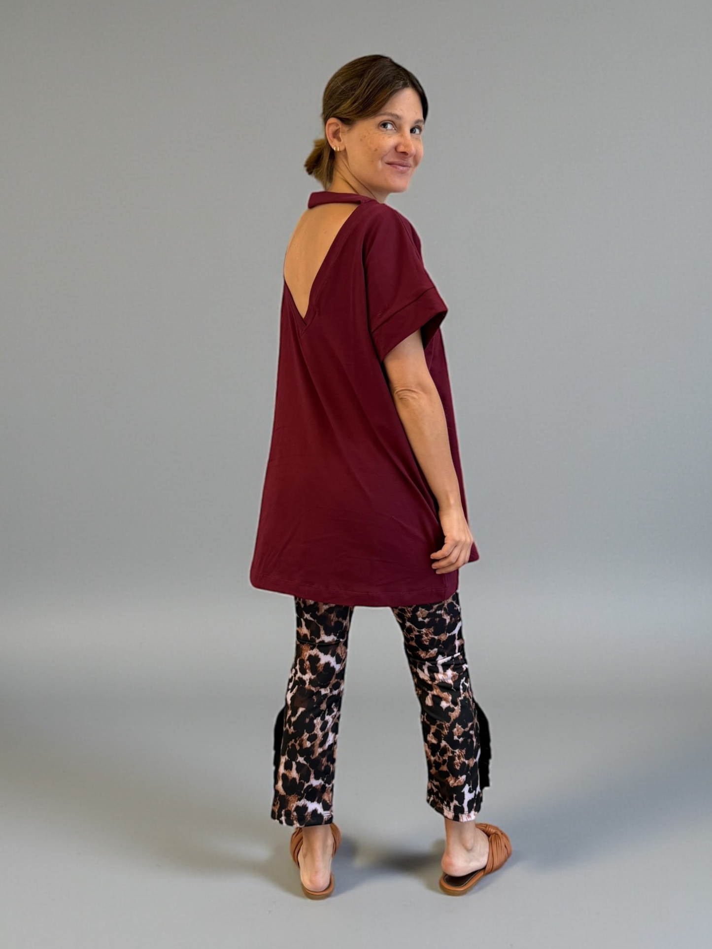 Polera Ximena - Burdeo