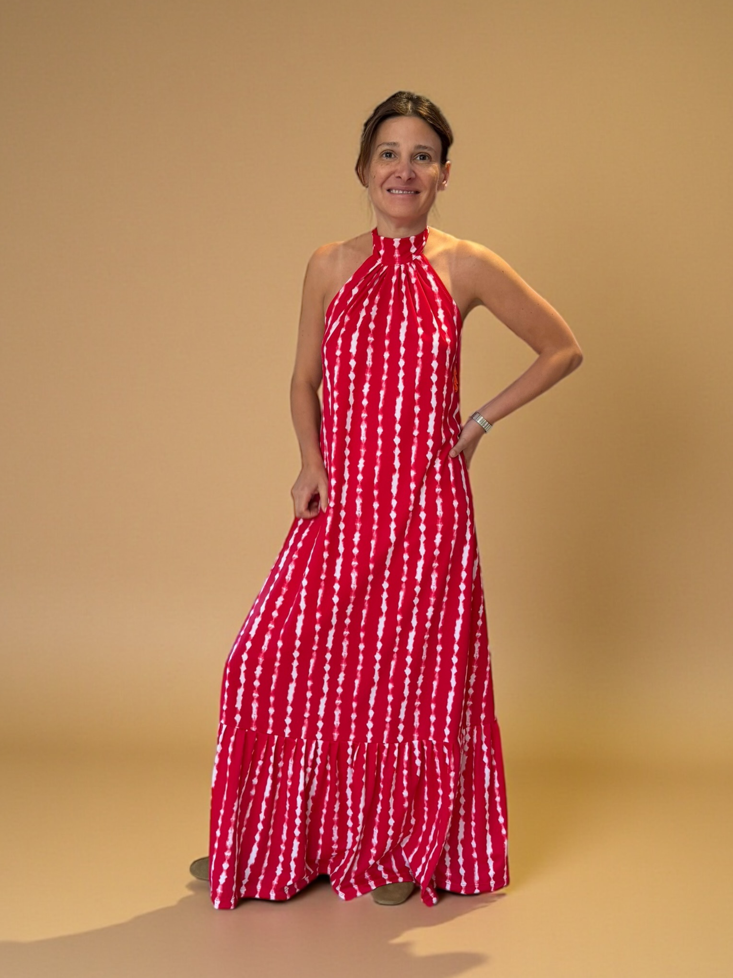 Vestido Fernanda - Print Rojo