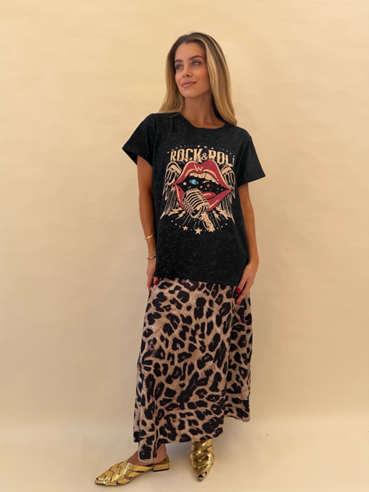 Falda Isidora - Leopardo Café