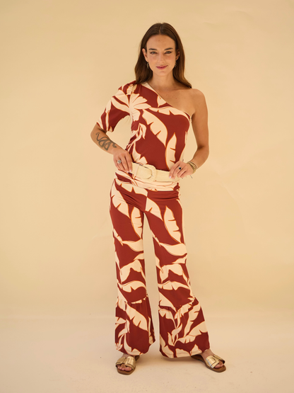 Top Ana - Flores Terracota