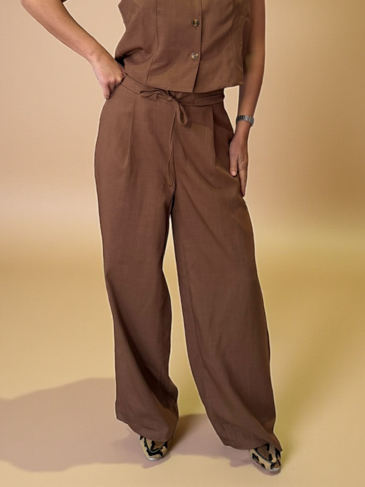 Pantalón Amanda - Café