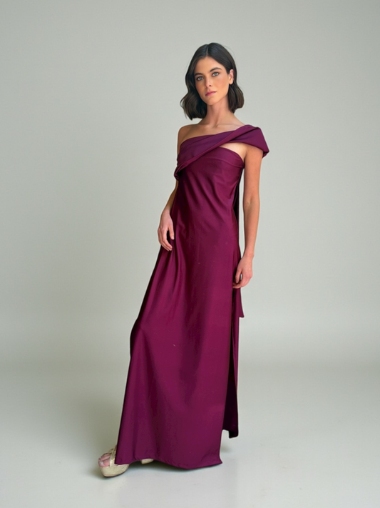 Vestido Nina -  Burdeo