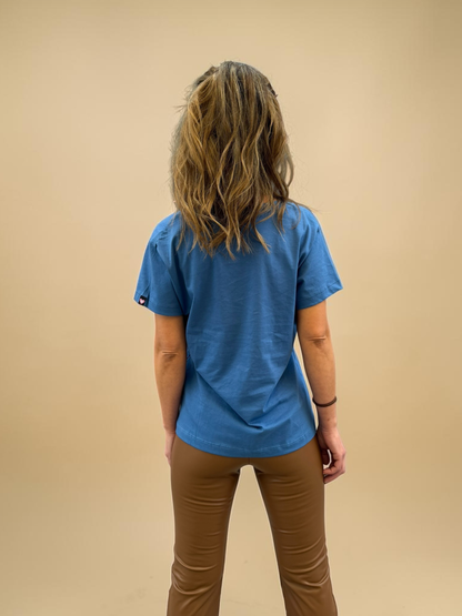 Polera Hebra - Estampado Azul