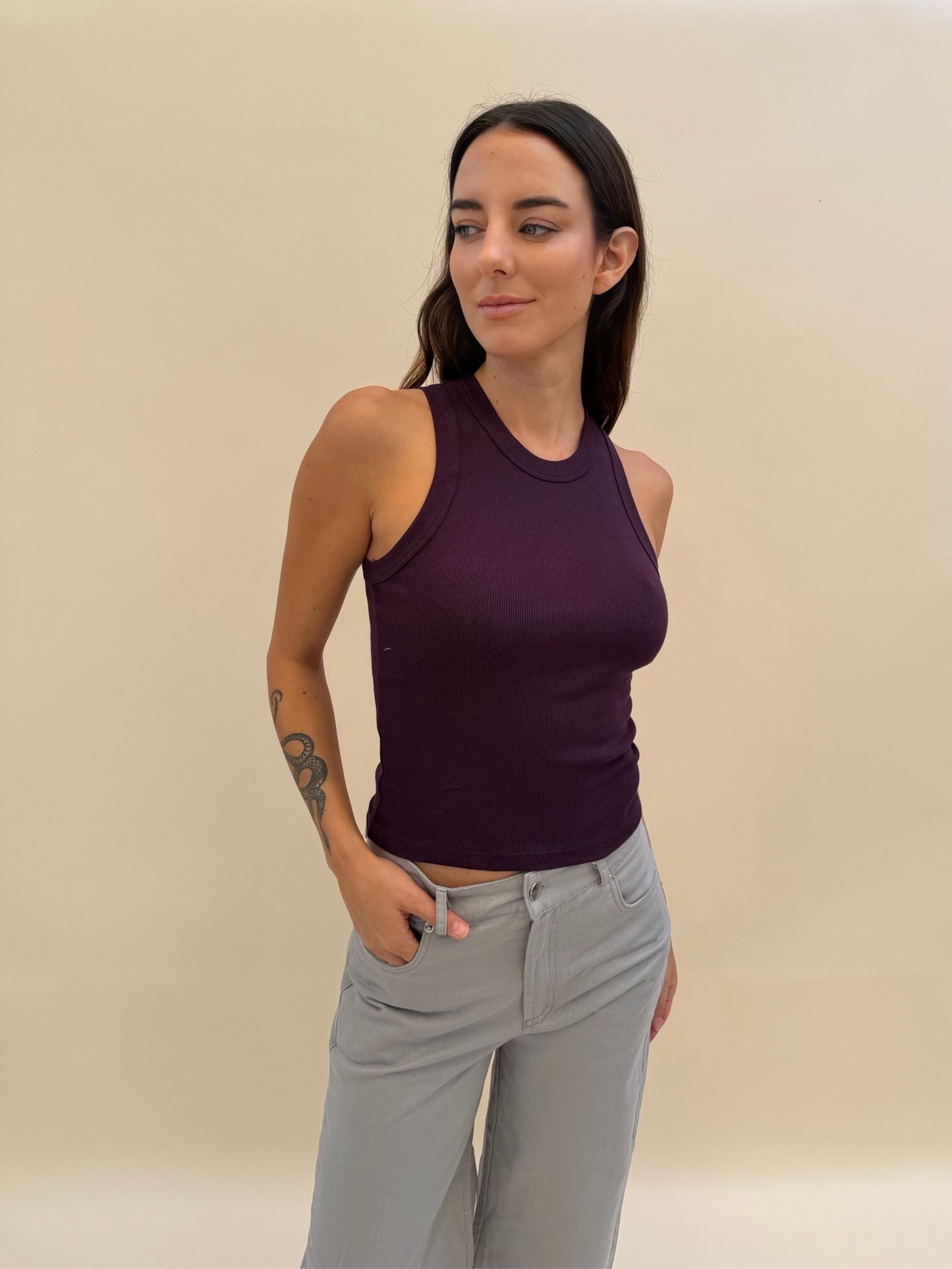 Polera básica - Burgundy