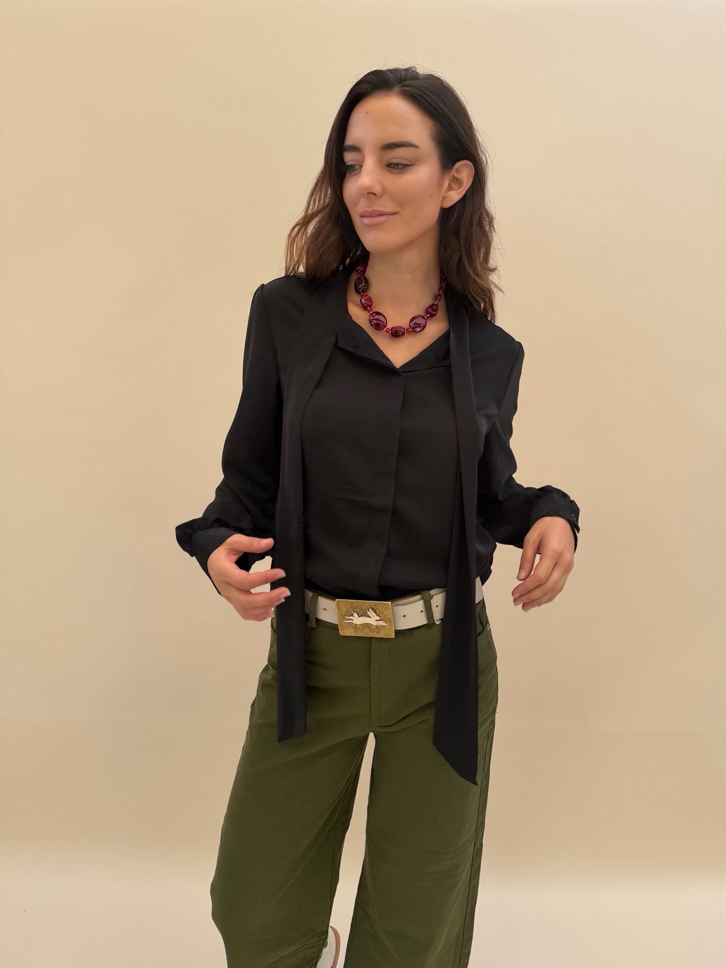Blusa Flori - Negra