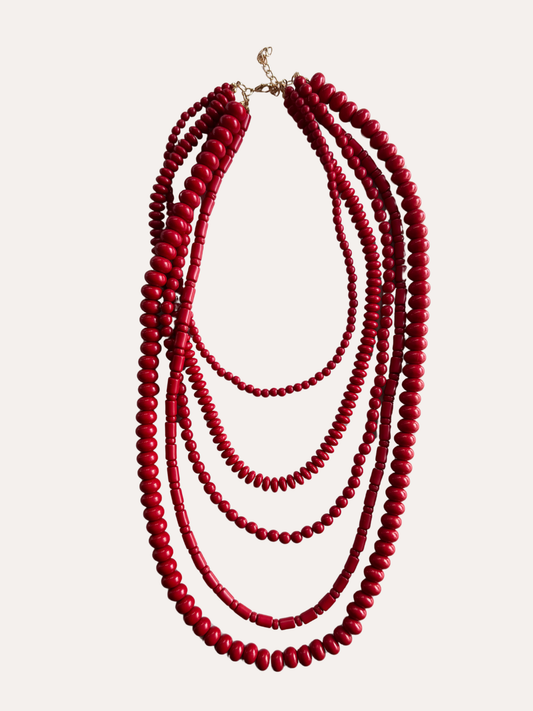 Collar Lupe - Rojo