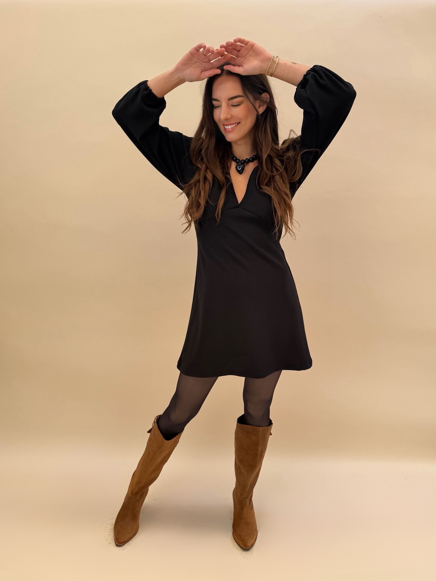Vestido Amparo - Negro