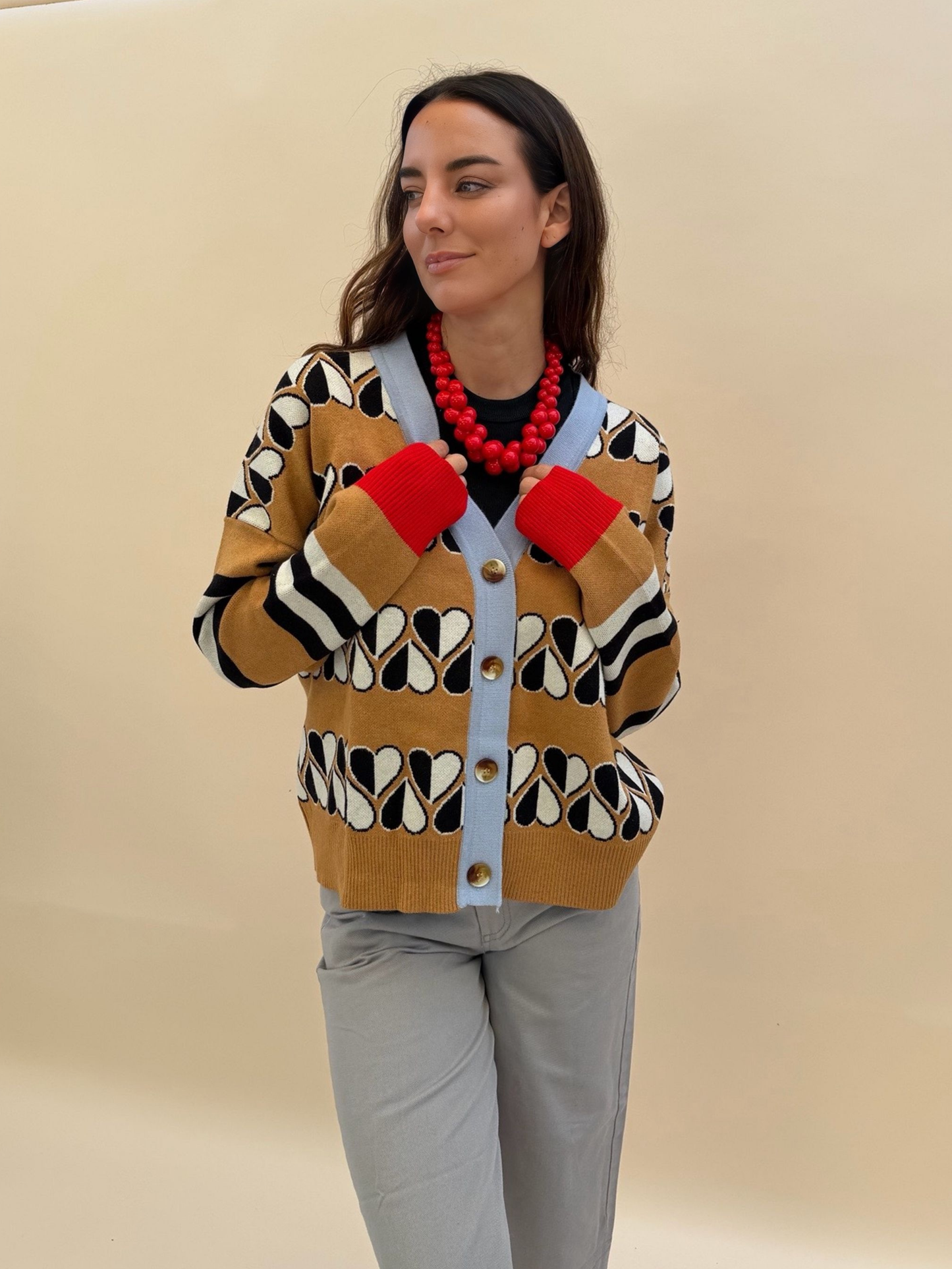 Chaleco Heart - Camel