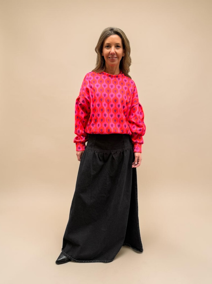 Polerón María - Rojo Morado