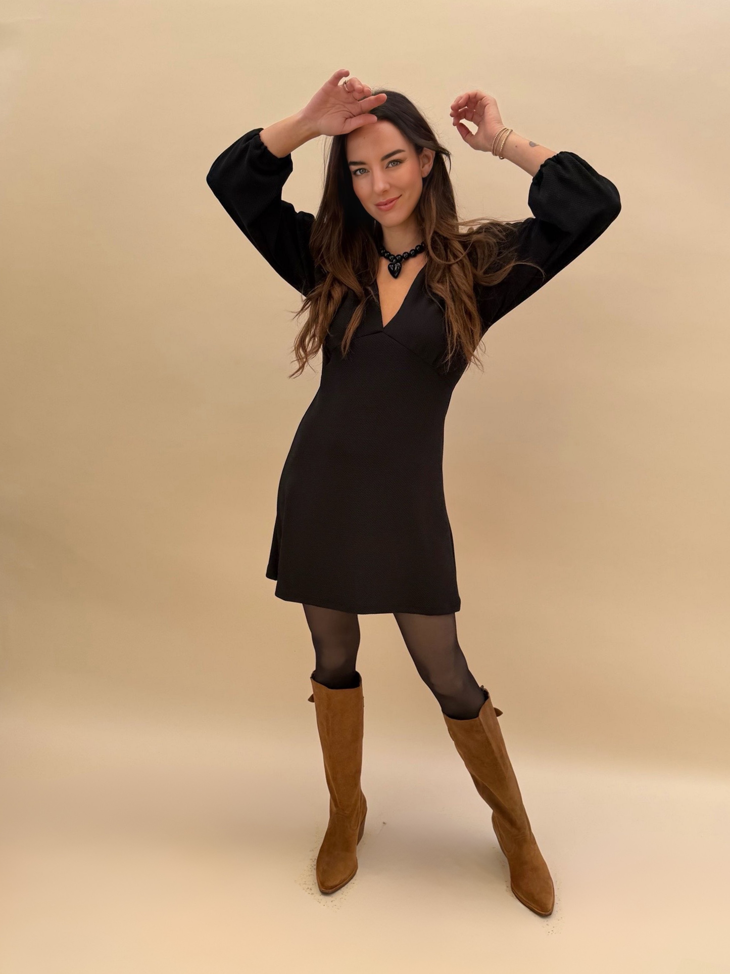 Vestido Amparo - Negro