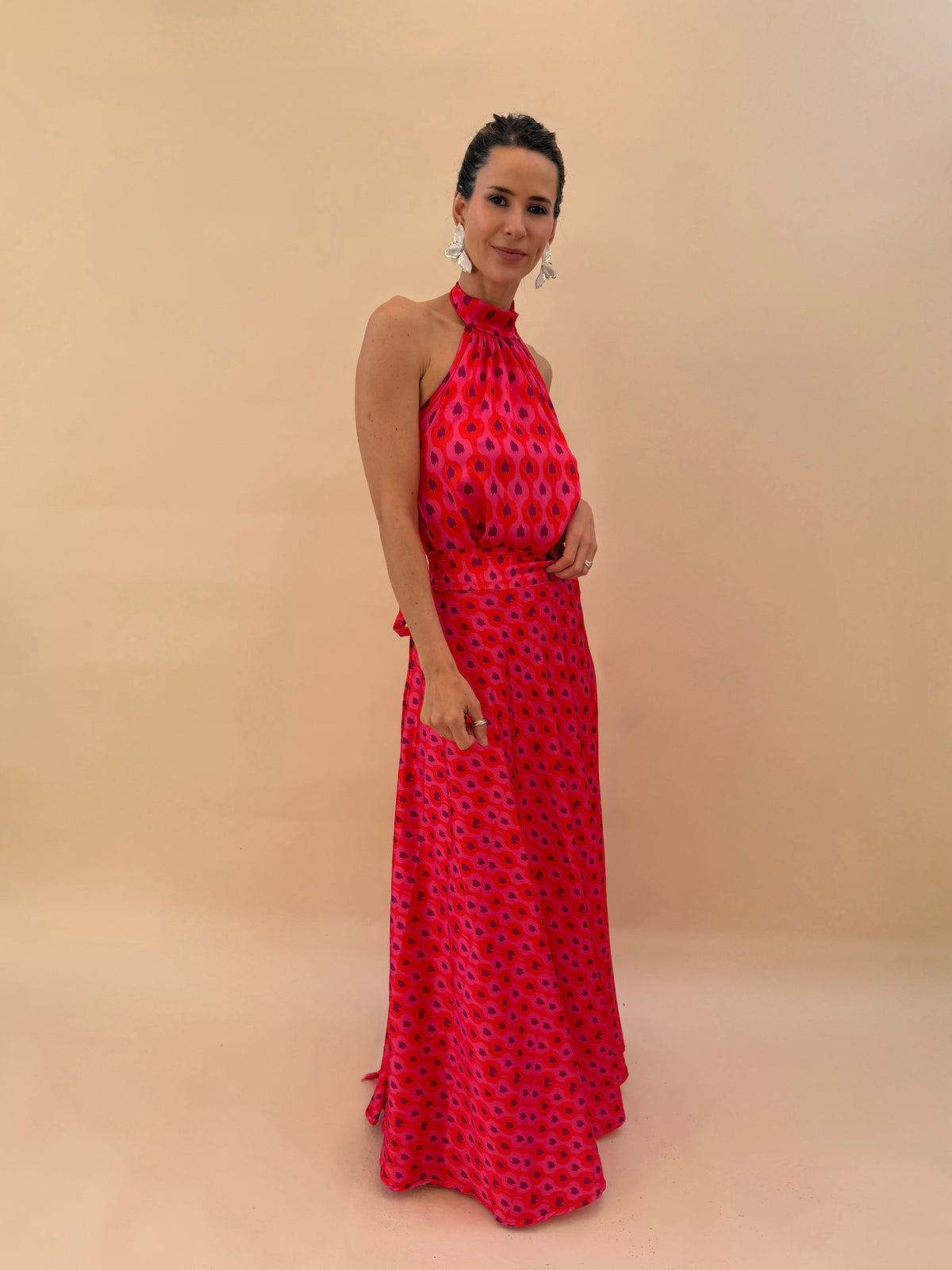 Falda Lucía - Rojo Morado
