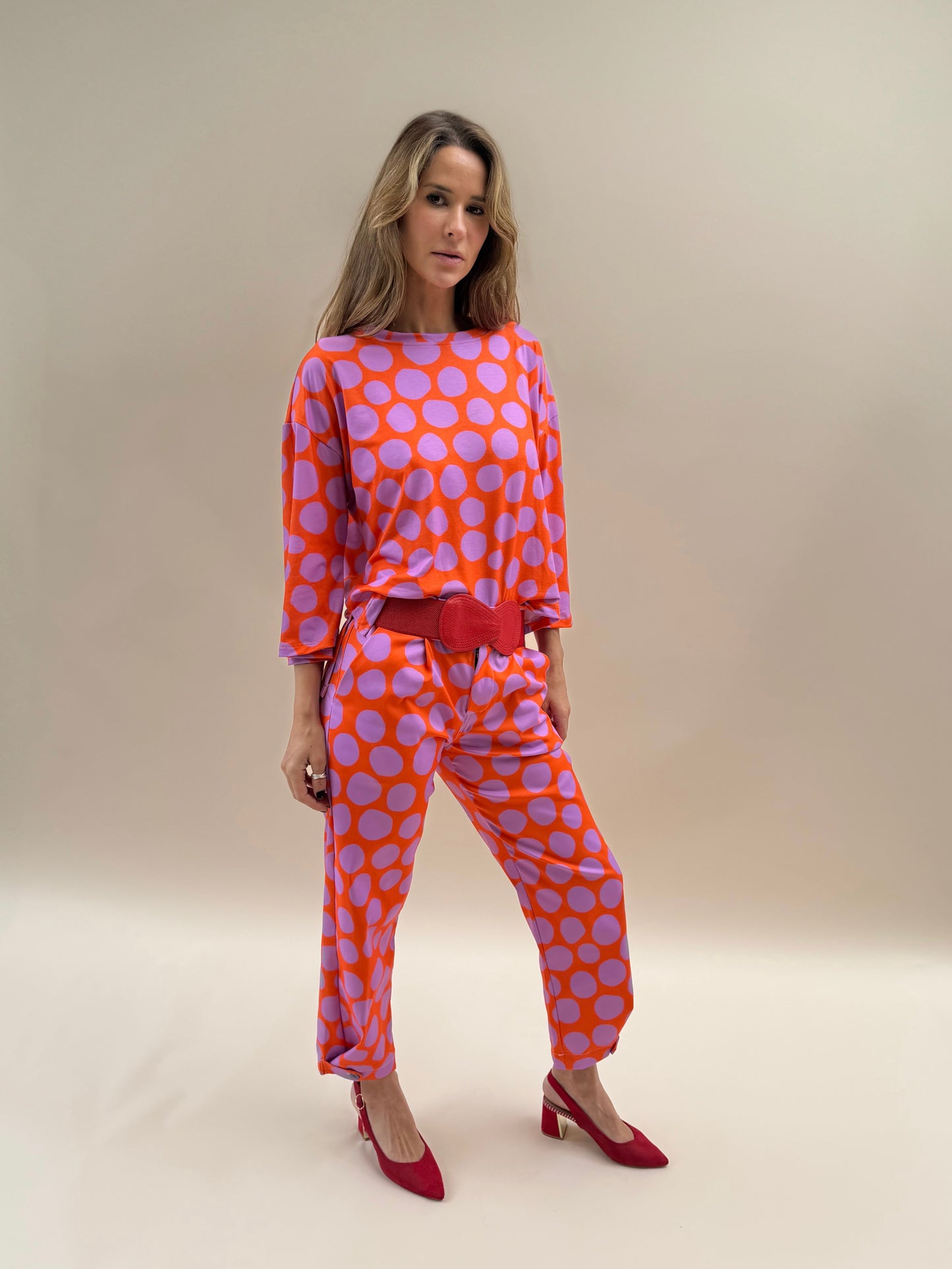 Pantalón Ana - Dots Lila