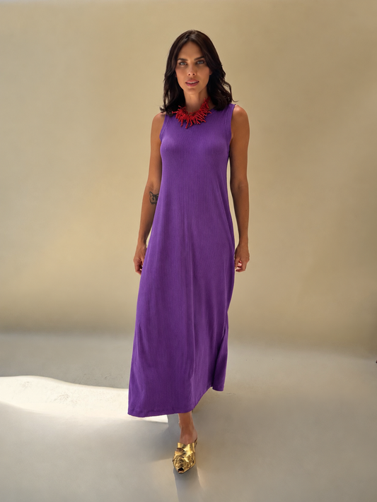 Vestido Candelaria - Largo Morado