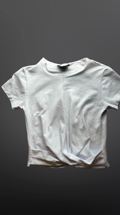 Polera Blanca Nudo