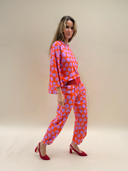Pantalón Ana - Dots Lila