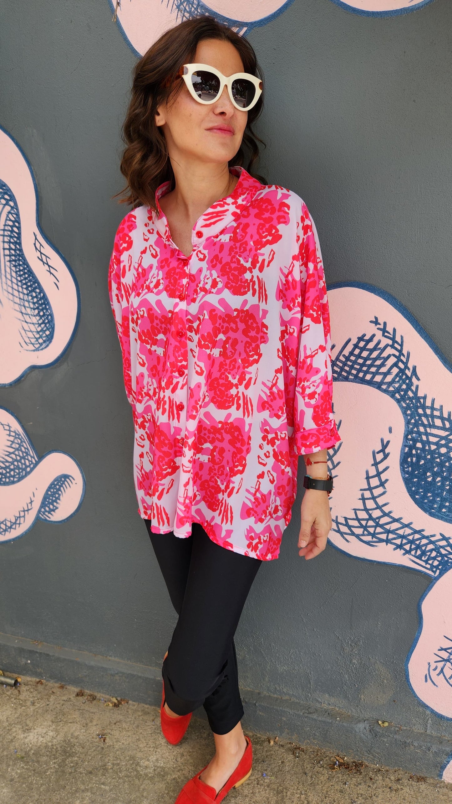 Blusa Paz print