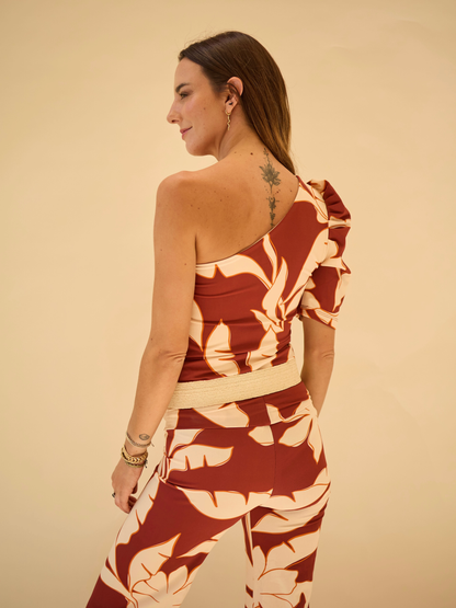 Top Ana - Flores Terracota