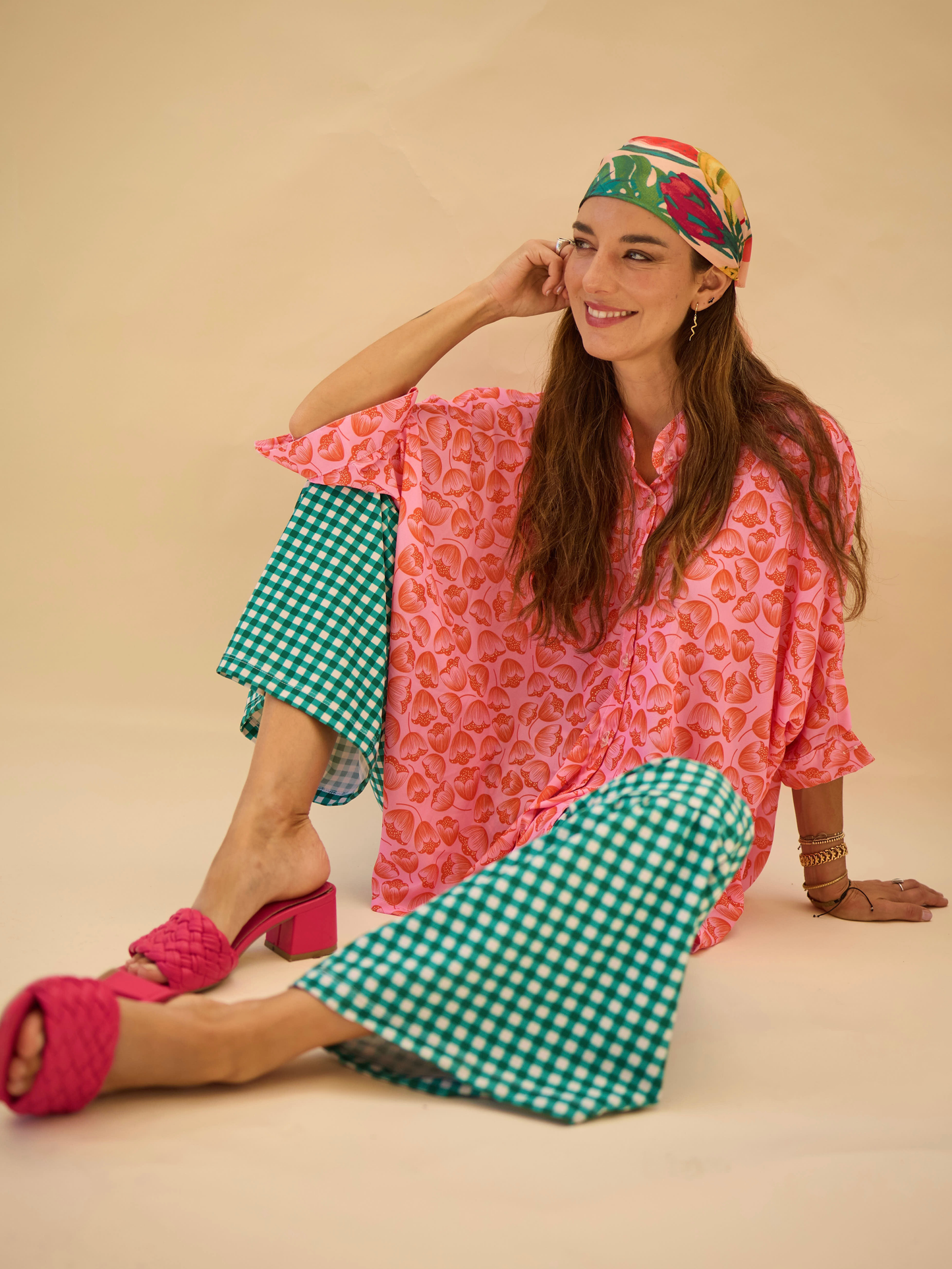 Patas Adela - Vichy Verde
