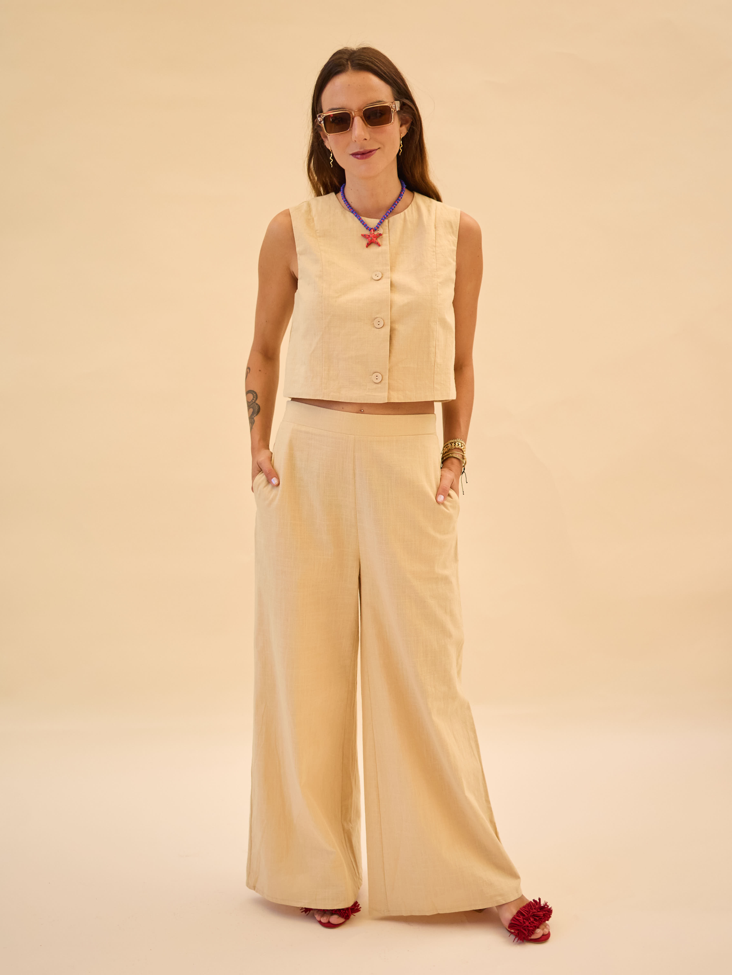Pantalón Lara - Beige