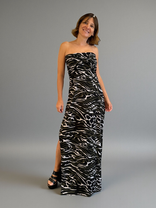 Vestido Virginia - Print Verde