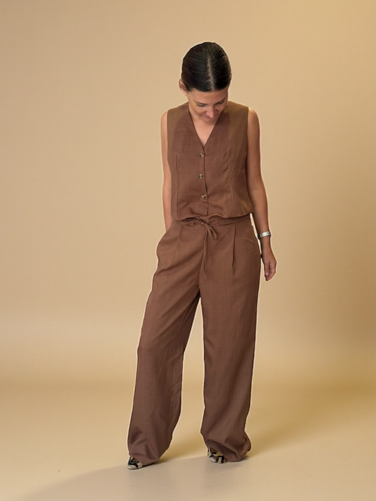 Pantalón Amanda - Café