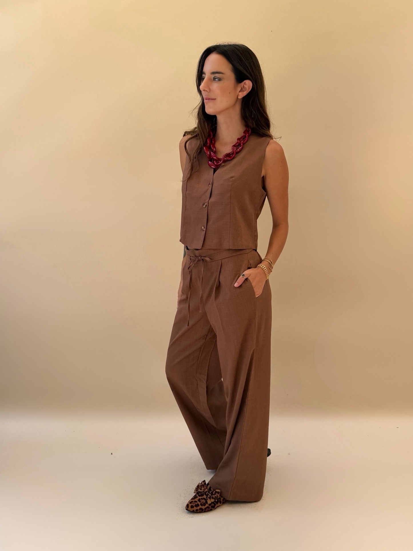 Pantalón Amanda - Café