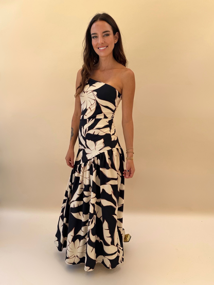 Falda Blanca - Flores