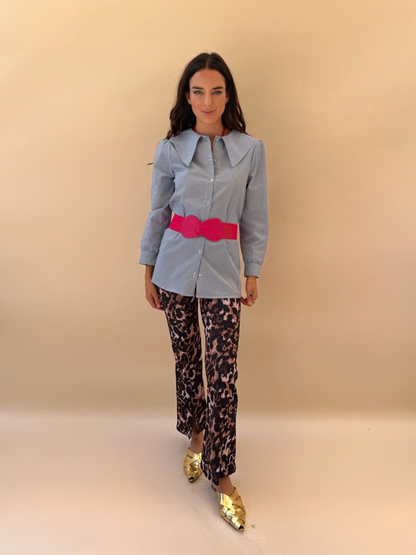 Blusa Clarita rayas azul