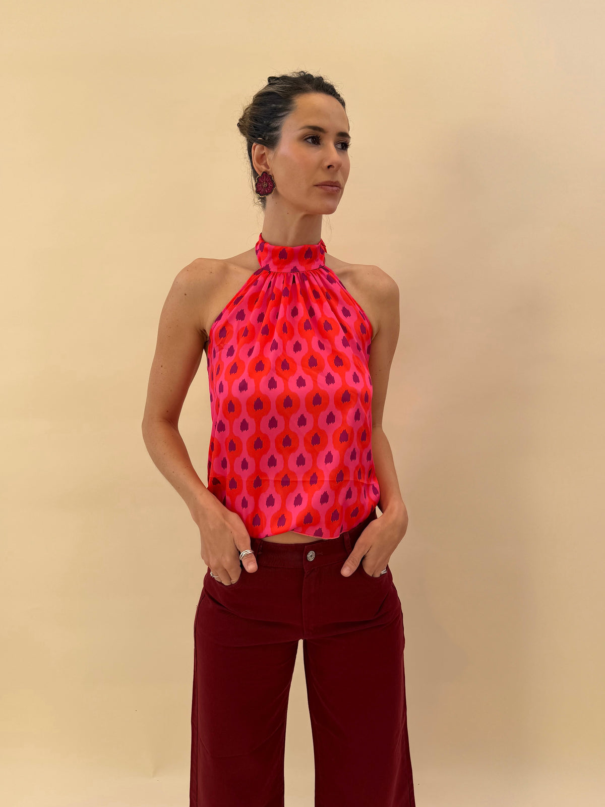 Top Lucía - Rojo Morado