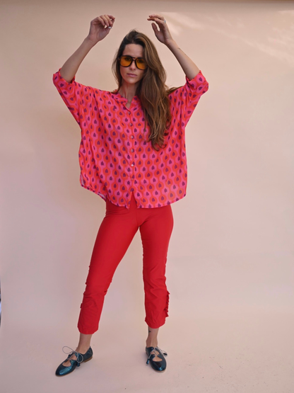 Blusa Paz - Rojo Morado