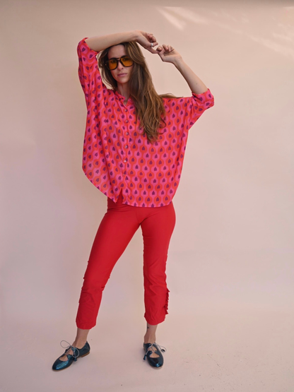 Blusa Paz - Rojo Morado