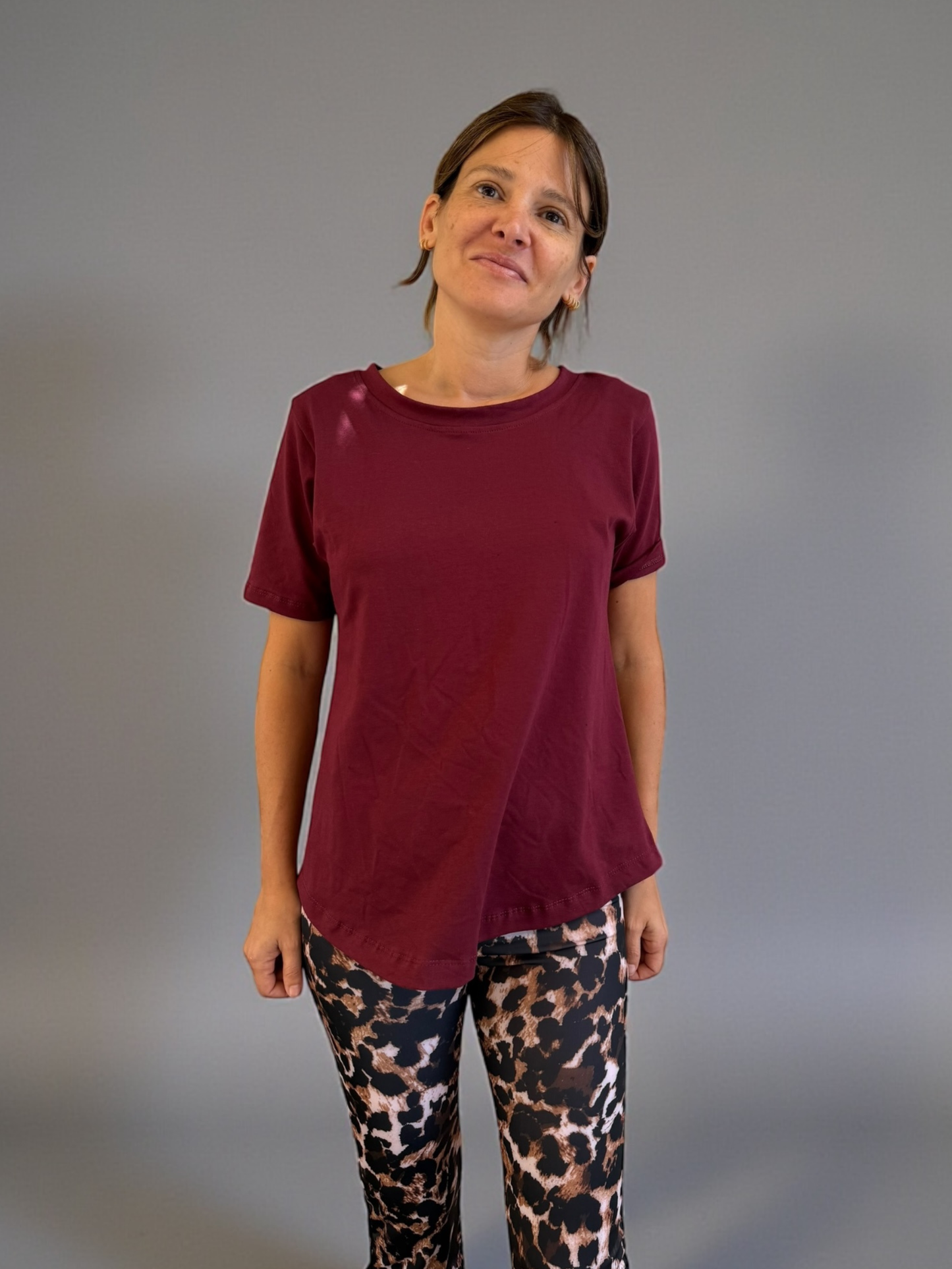 Polera Juana - Burdeo